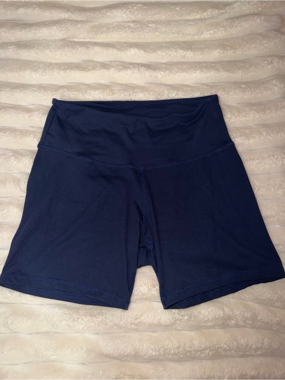 High-Waist Comfy Women’s Biker Shorts - Navy